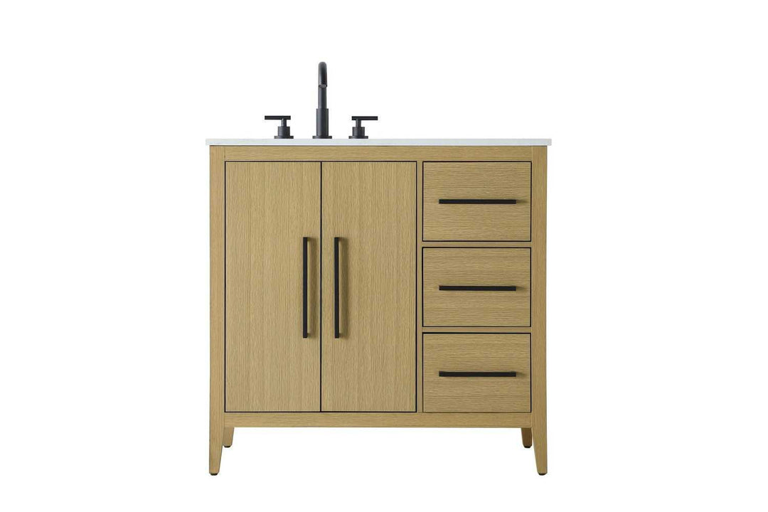 Millie Bathroom Vanity in Honey Brown Elegant Lighting