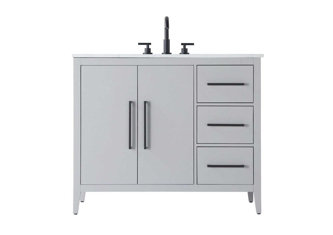 Millie Bathroom Vanity in Grey Elegant Lighting