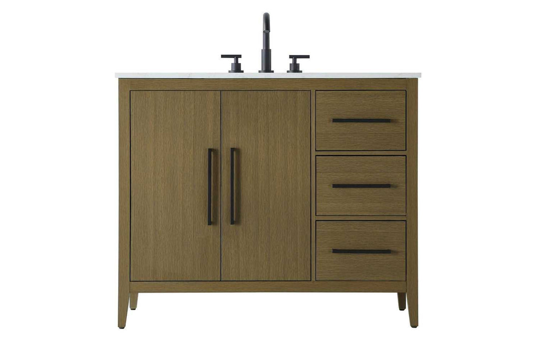 Millie Bathroom Vanity in Chestnut Brown Elegant Lighting