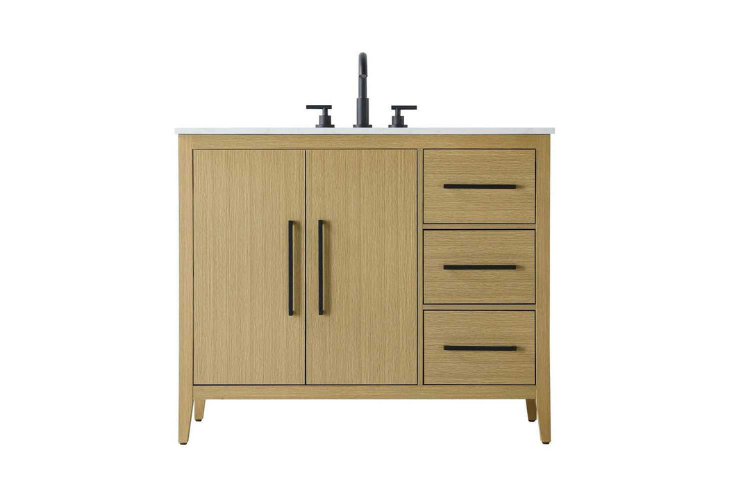 Millie Bathroom Vanity in Honey Brown Elegant Lighting