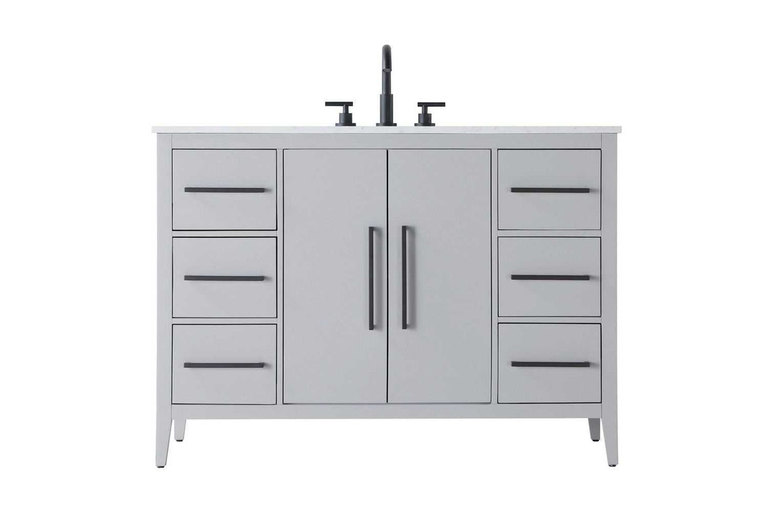 Millie Bathroom Vanity in Grey Elegant Lighting