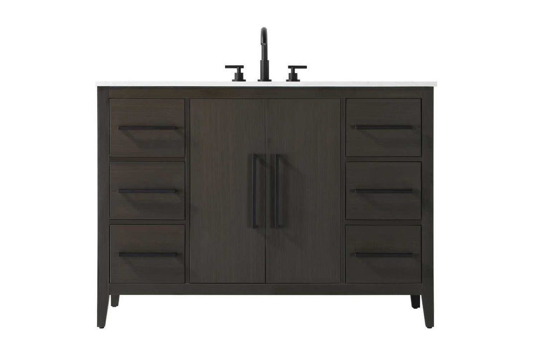 Millie Bathroom Vanity in Mocha Brown Elegant Lighting