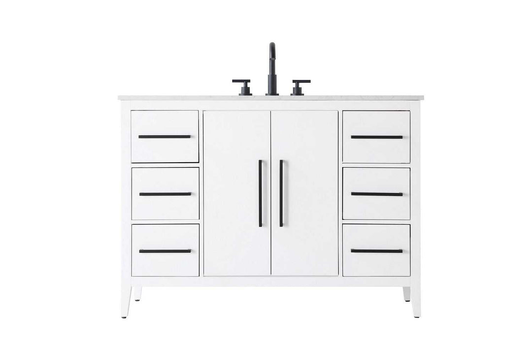 Millie Bathroom Vanity in White Elegant Lighting