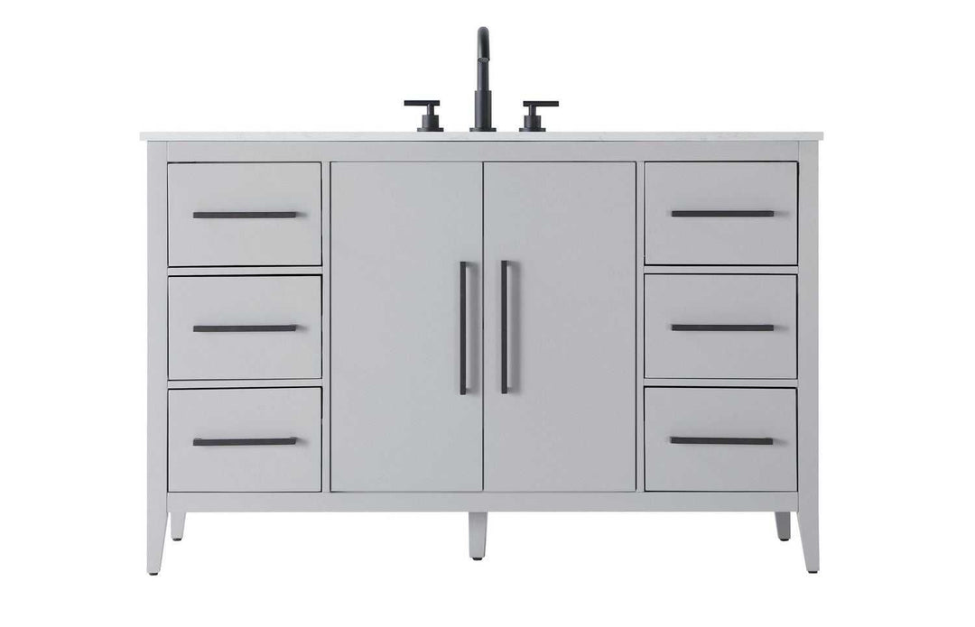Millie Bathroom Vanity in Grey Elegant Lighting