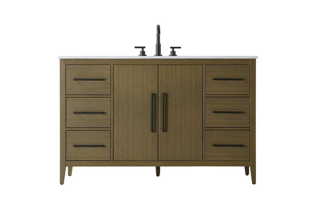 Millie Bathroom Vanity in Chestnut Brown Elegant Lighting