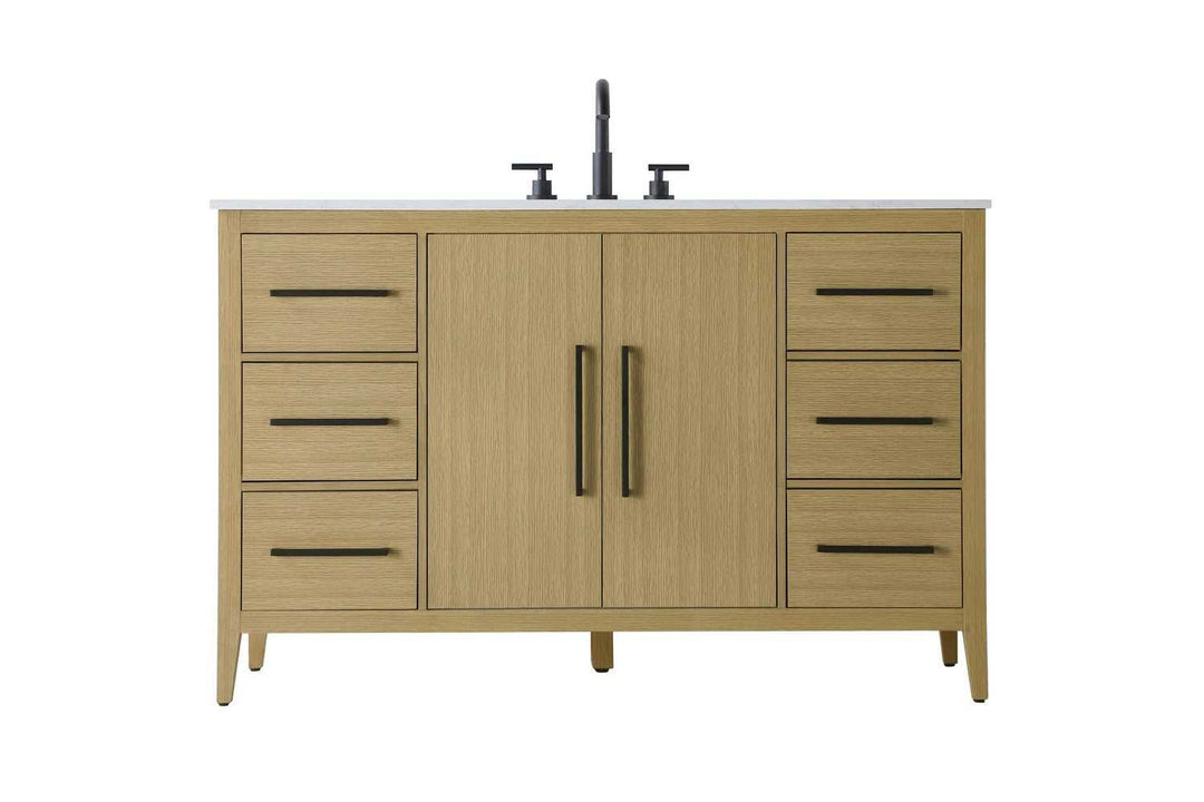 Millie Bathroom Vanity in Honey Brown Elegant Lighting