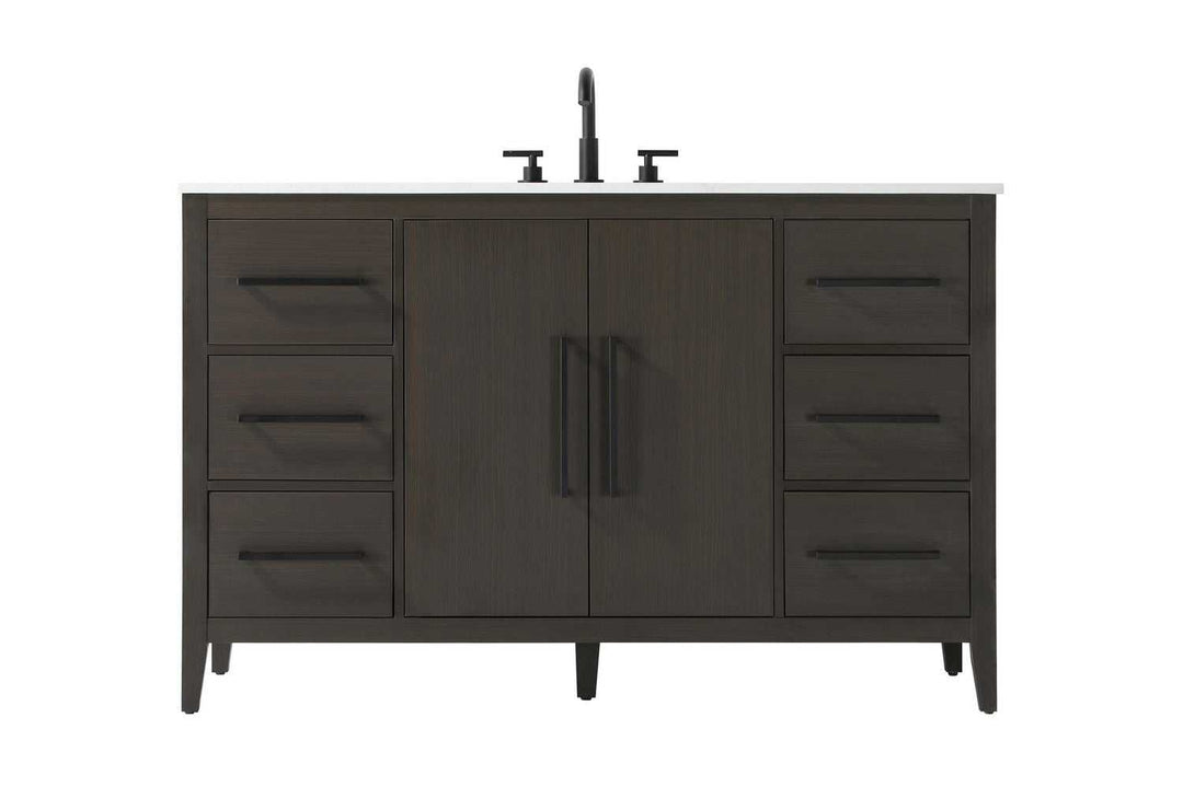 Millie Bathroom Vanity in Mocha Brown Elegant Lighting