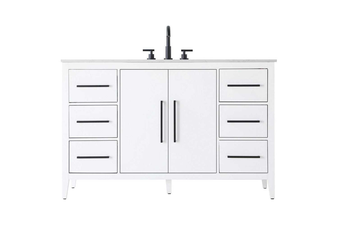 Millie Bathroom Vanity in White Elegant Lighting