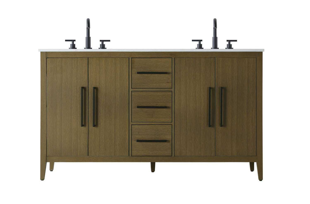 Millie Bathroom Vanity in Chestnut Brown Elegant Lighting