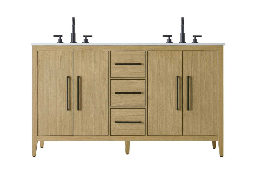 Millie Bathroom Vanity in Honey Brown Elegant Lighting