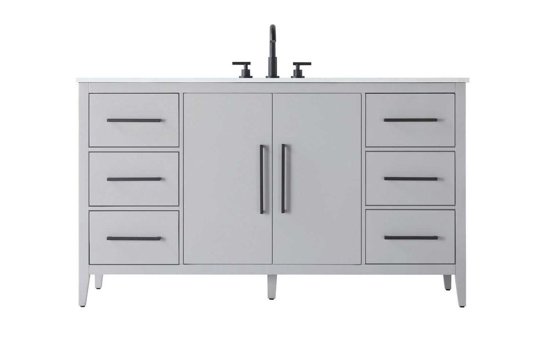 Millie Bathroom Vanity in Grey Elegant Lighting