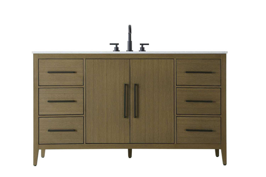 Millie Bathroom Vanity in Chestnut Brown Elegant Lighting
