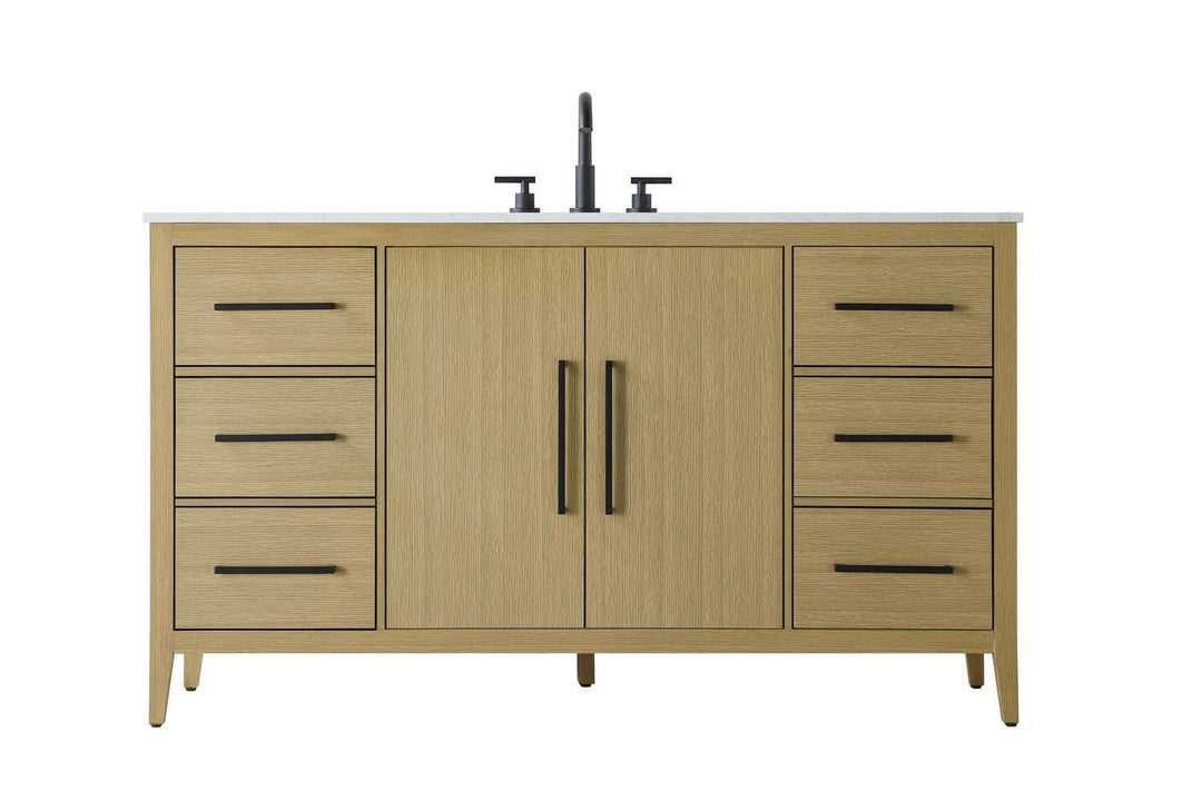 Millie Bathroom Vanity in Honey Brown Elegant Lighting