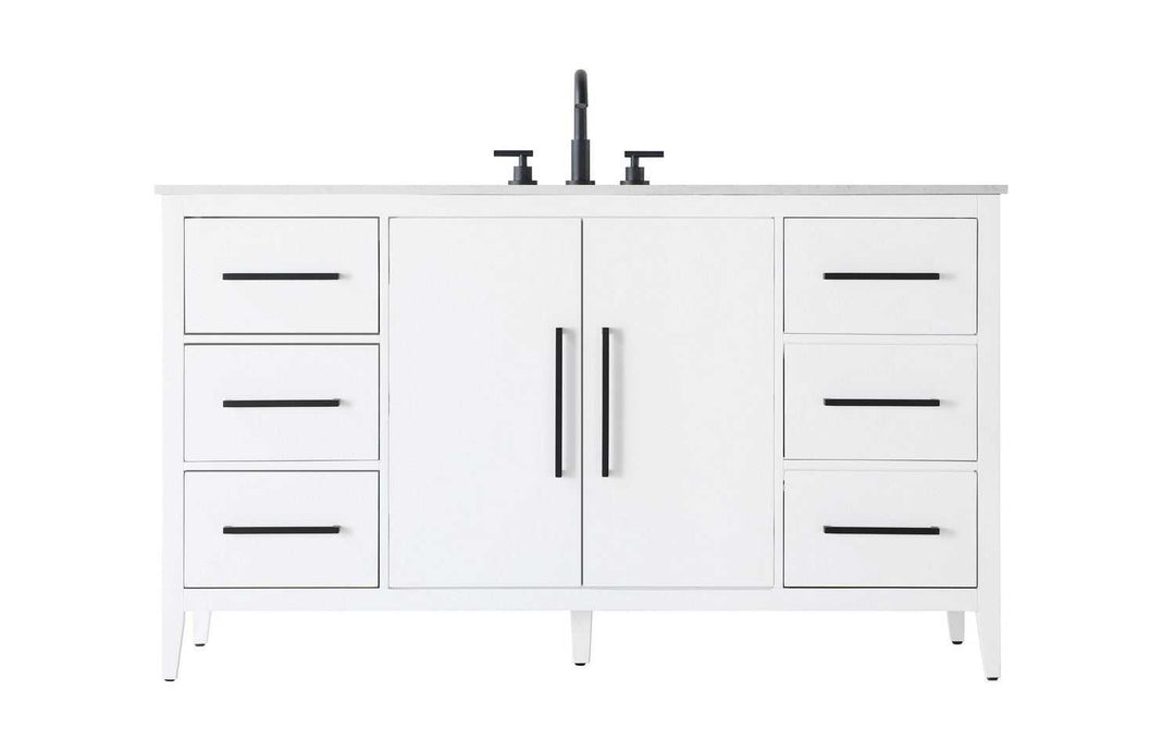 Millie Bathroom Vanity in White Elegant Lighting