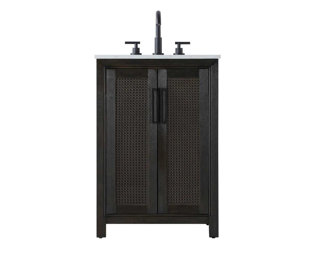 Alina Bathroom Vanity in Chocolate Oak Elegant Lighting