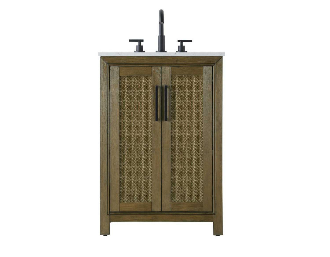 Alina Bathroom Vanity in Hazel Oak Elegant Lighting