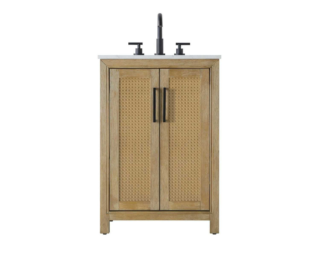 Alina Bathroom Vanity in Linen Oak Elegant Lighting
