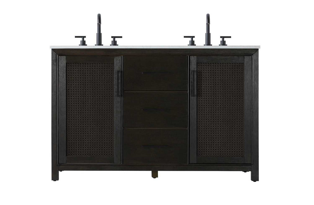 Alina Bathroom Vanity in Chocolate Oak Elegant Lighting