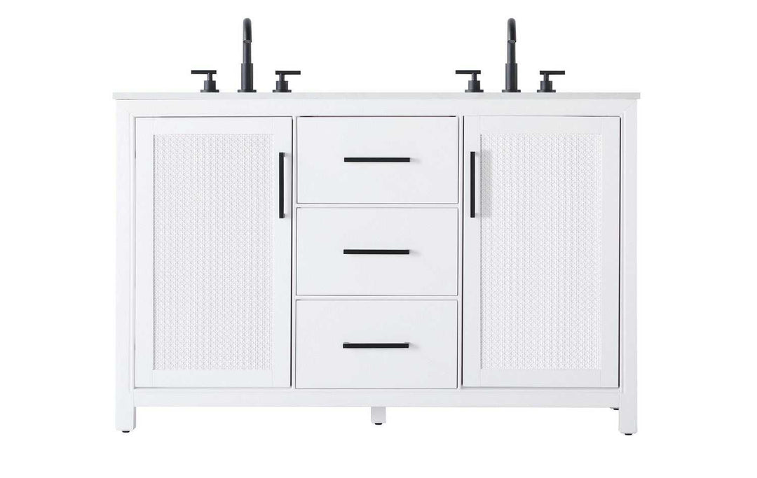 Alina Bathroom Vanity in White Elegant Lighting