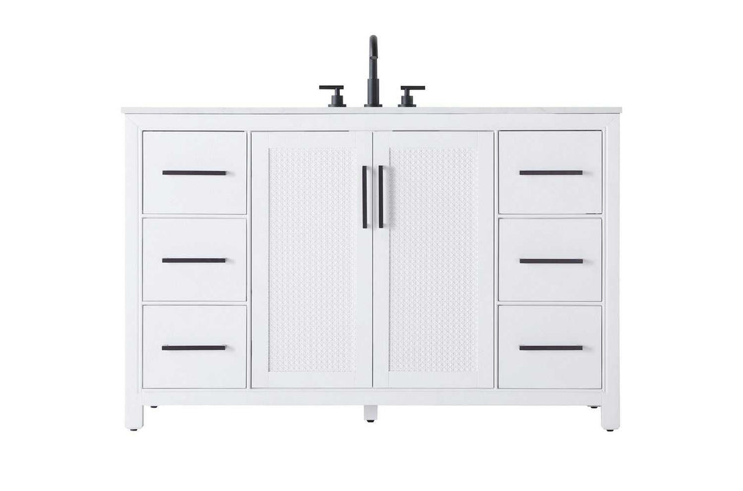 Alina Bathroom Vanity in White Elegant Lighting