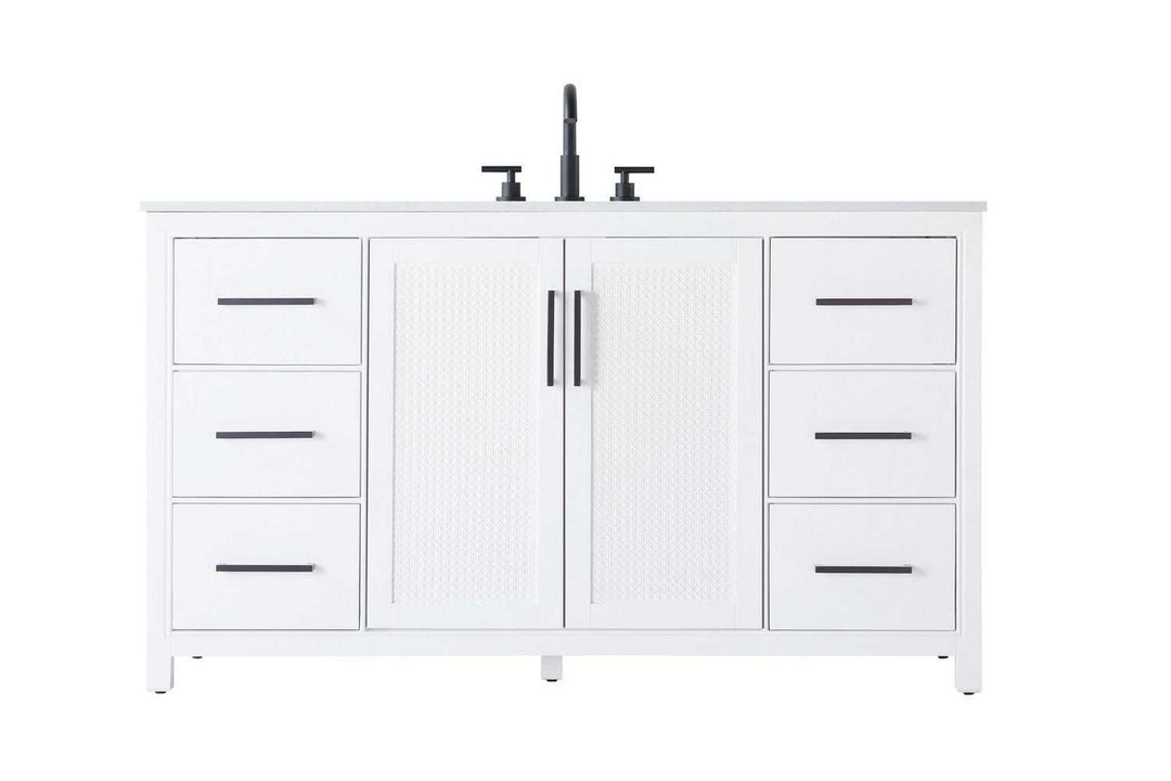 Alina Bathroom Vanity in White Elegant Lighting
