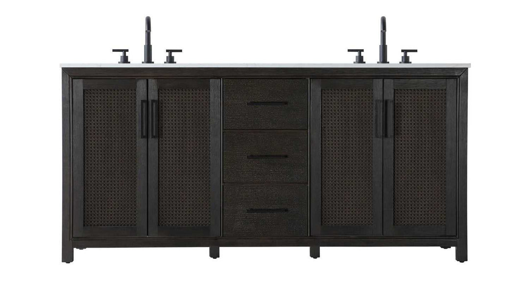 Alina Bathroom Vanity in Chocolate Oak Elegant Lighting