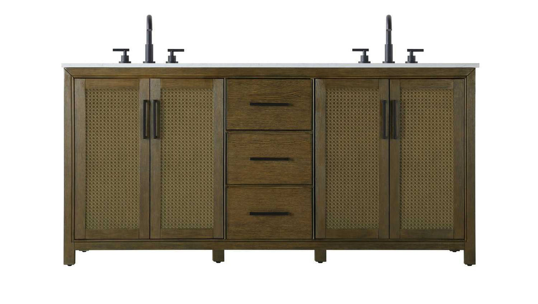 Alina Bathroom Vanity in Hazel Oak Elegant Lighting