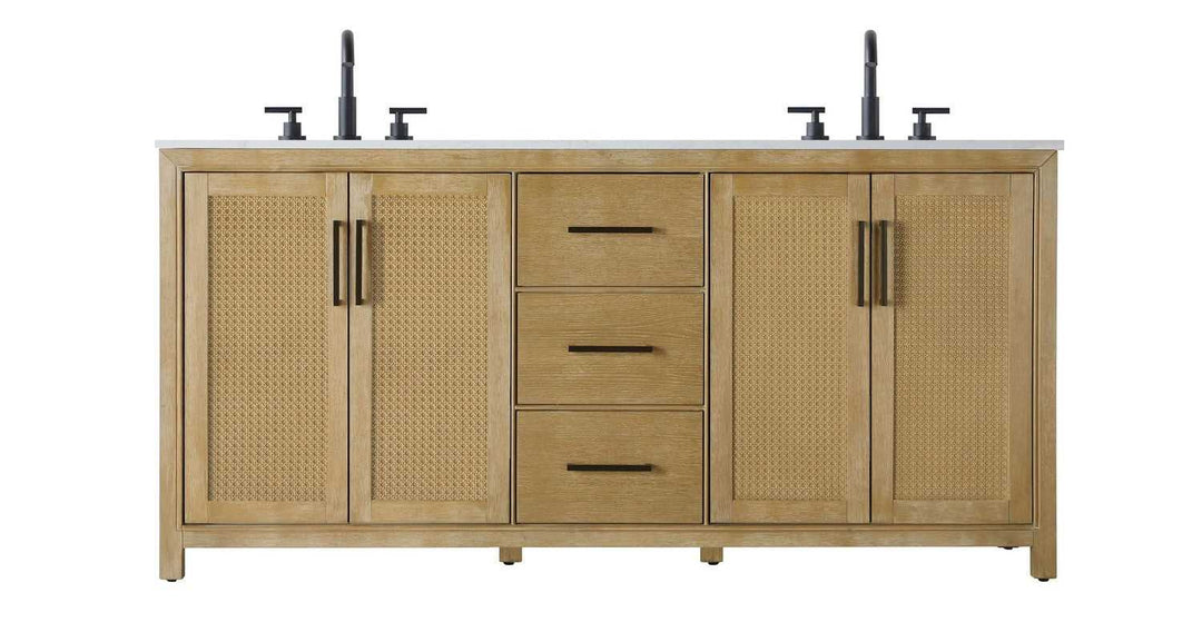 Alina Bathroom Vanity in Linen Oak Elegant Lighting