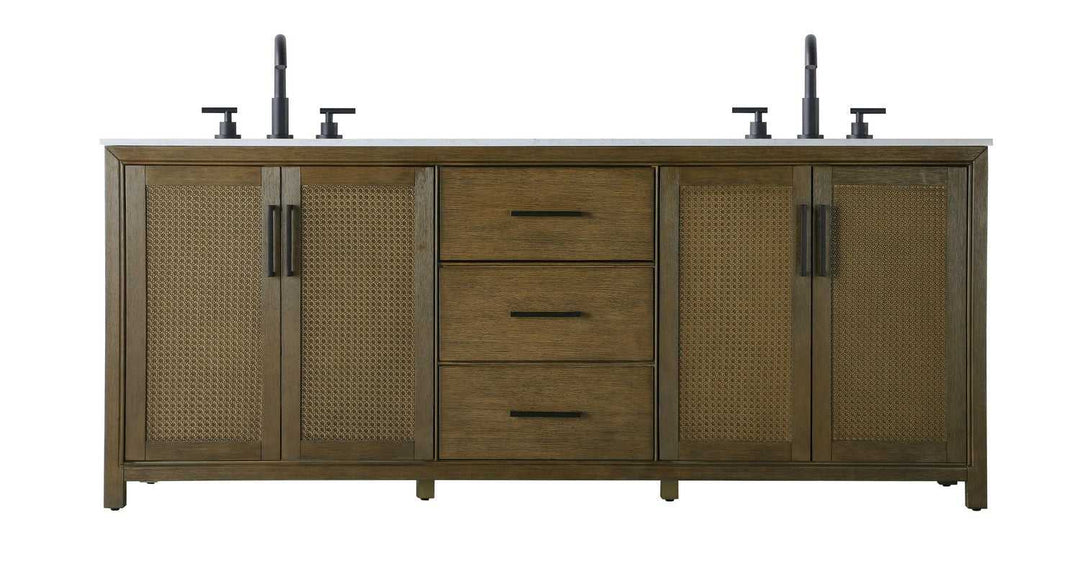 Alina Bathroom Vanity in Hazel Oak Elegant Lighting
