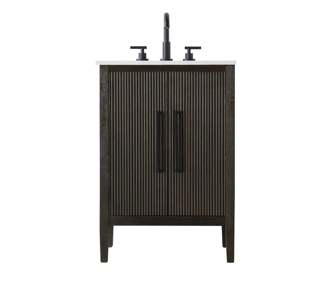 Blakely Bathroom Vanity in Chocolate Oak Elegant Lighting