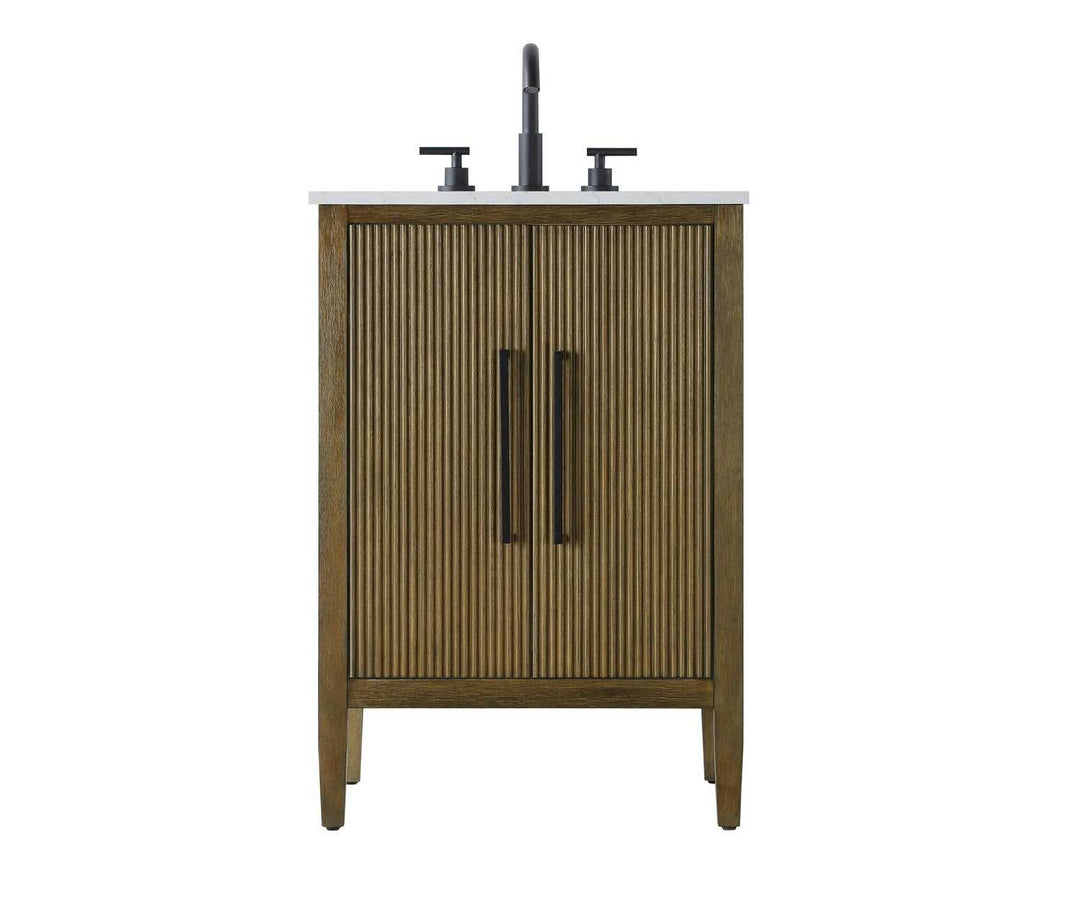 Blakely Bathroom Vanity in Hazel Oak Elegant Lighting