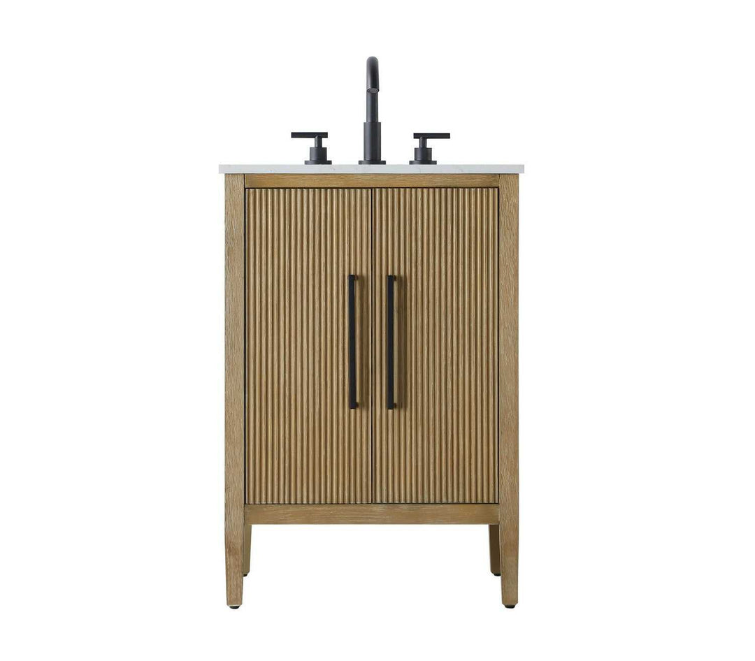 Blakely Bathroom Vanity in Linen Oak Elegant Lighting
