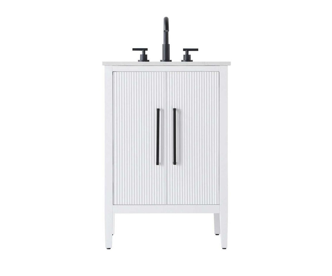 Blakely Bathroom Vanity in White Elegant Lighting