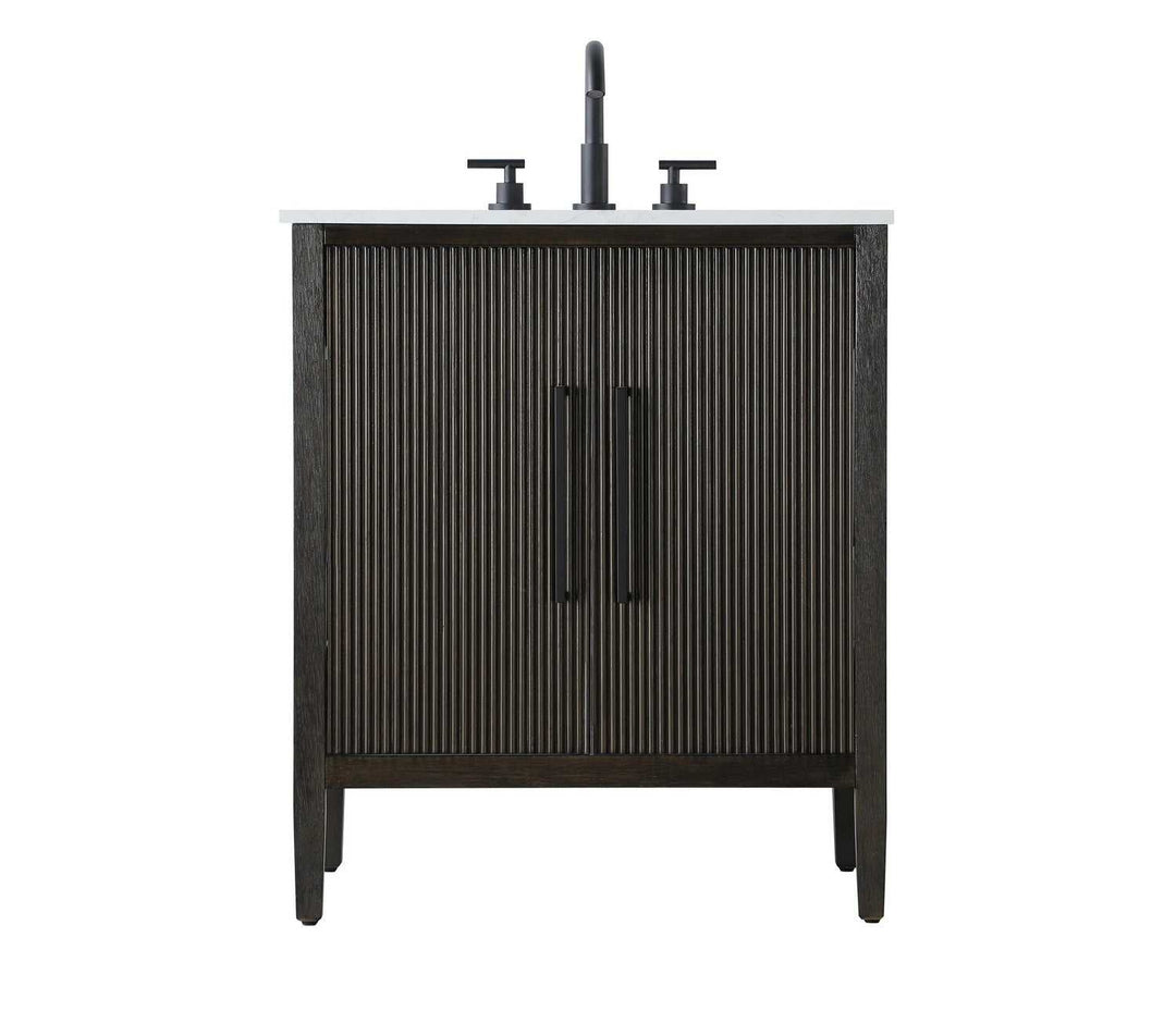 Blakely Bathroom Vanity in Chocolate Oak Elegant Lighting