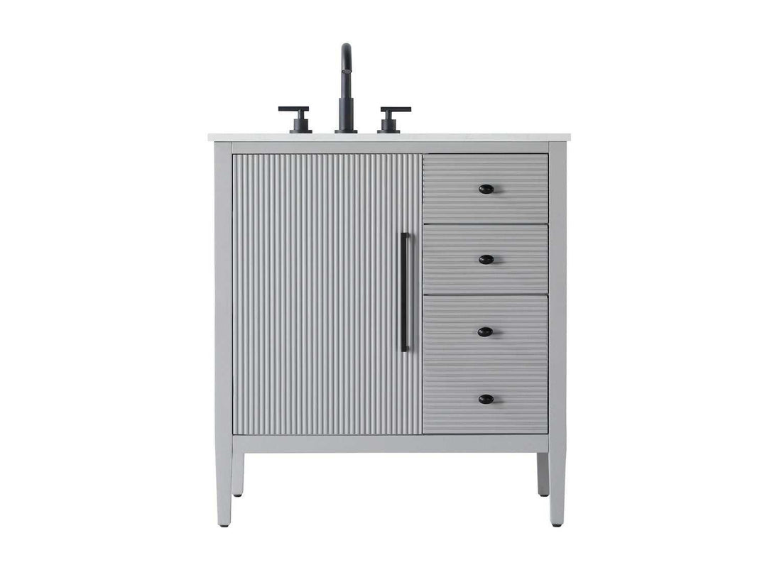 Blakely Bathroom Vanity in Grey Elegant Lighting