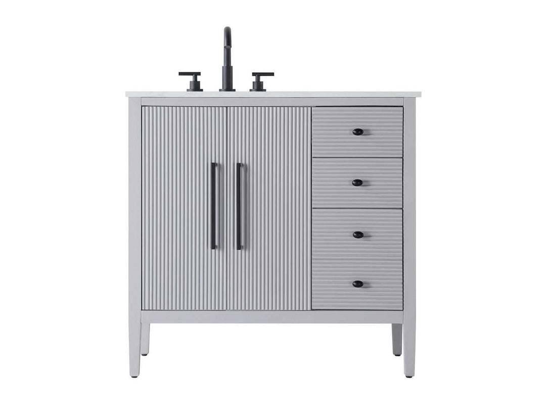 Blakely Bathroom Vanity in Grey Elegant Lighting