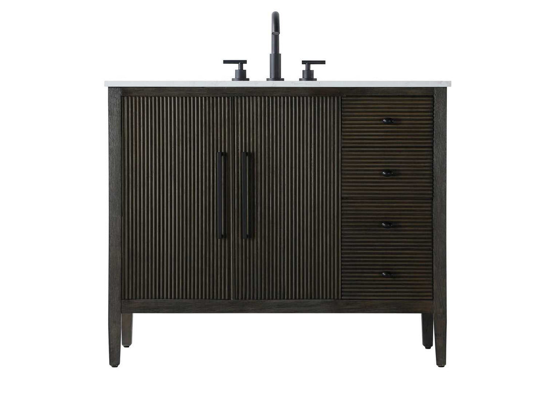 Blakely Bathroom Vanity in Chocolate Oak Elegant Lighting
