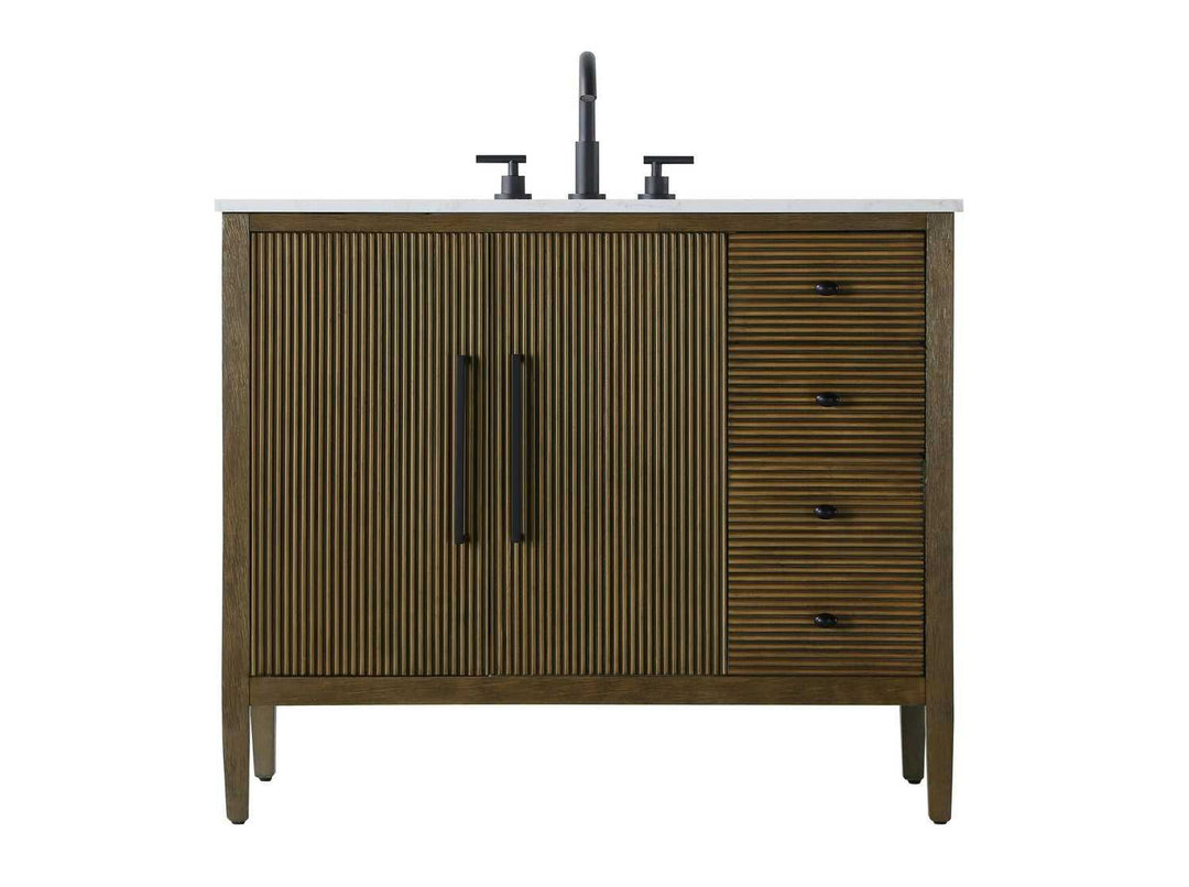Blakely Bathroom Vanity in Hazel Oak Elegant Lighting
