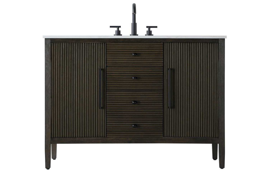 Blakely Bathroom Vanity in Chocolate Oak Elegant Lighting
