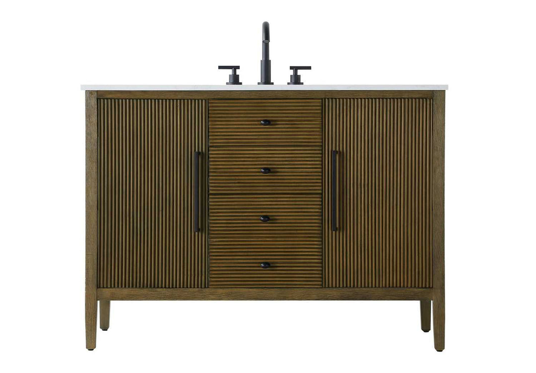 Blakely Bathroom Vanity in Hazel Oak Elegant Lighting