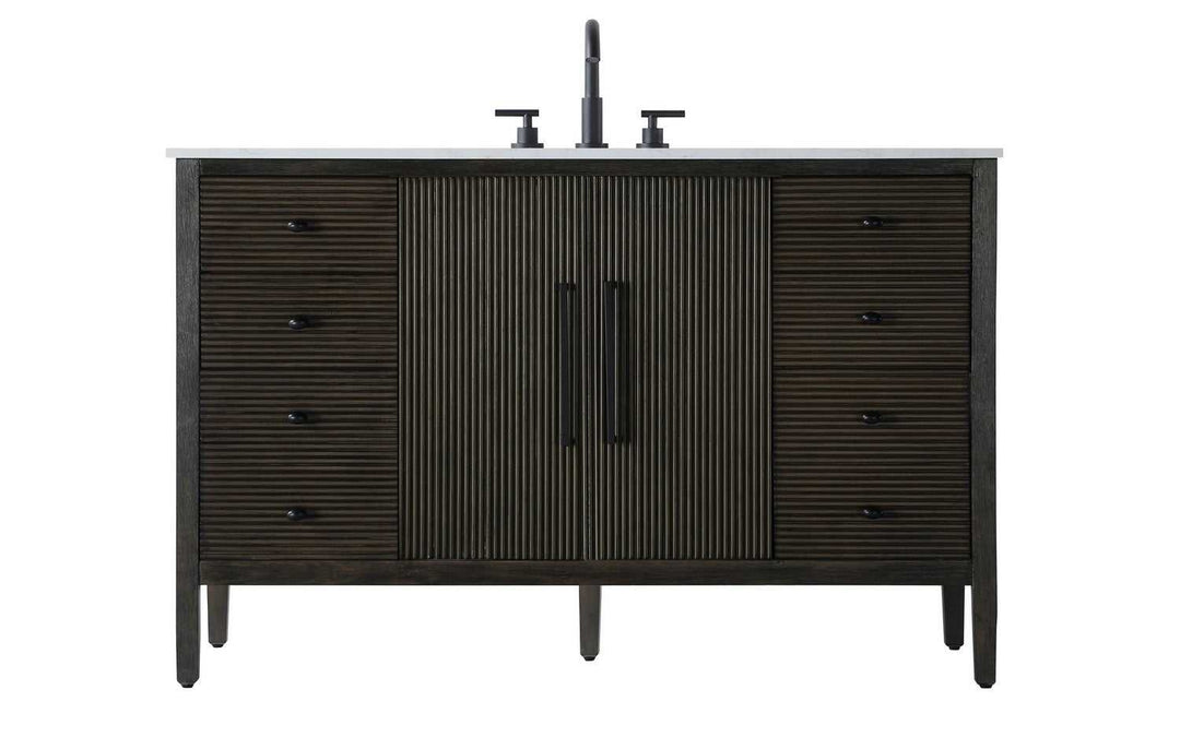 Blakely Bathroom Vanity in Chocolate Oak Elegant Lighting