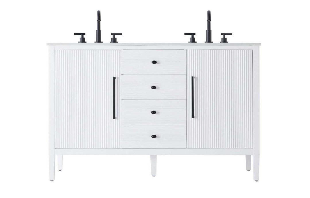 Blakely Bathroom Vanity in White Elegant Lighting
