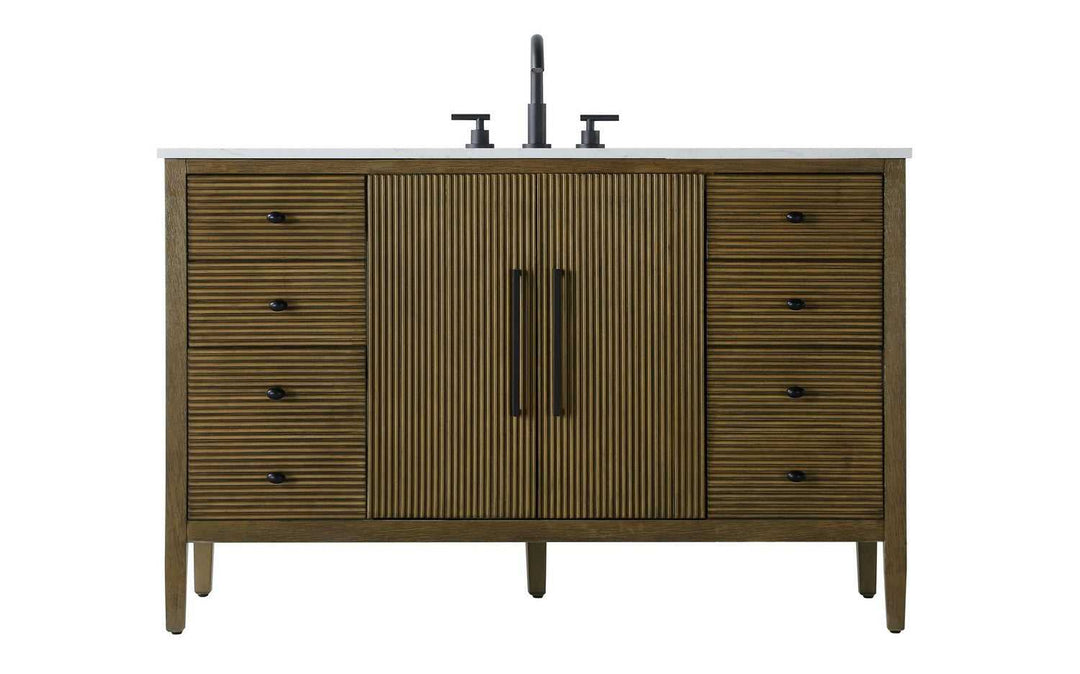 Blakely Bathroom Vanity in Hazel Oak Elegant Lighting