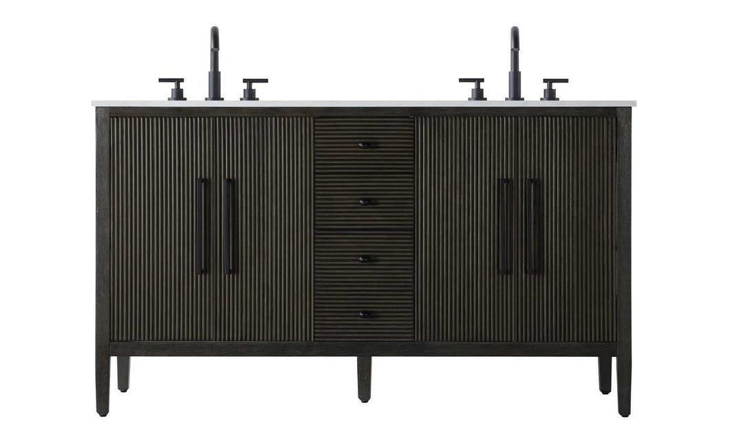 Blakely Bathroom Vanity in Chocolate Oak Elegant Lighting