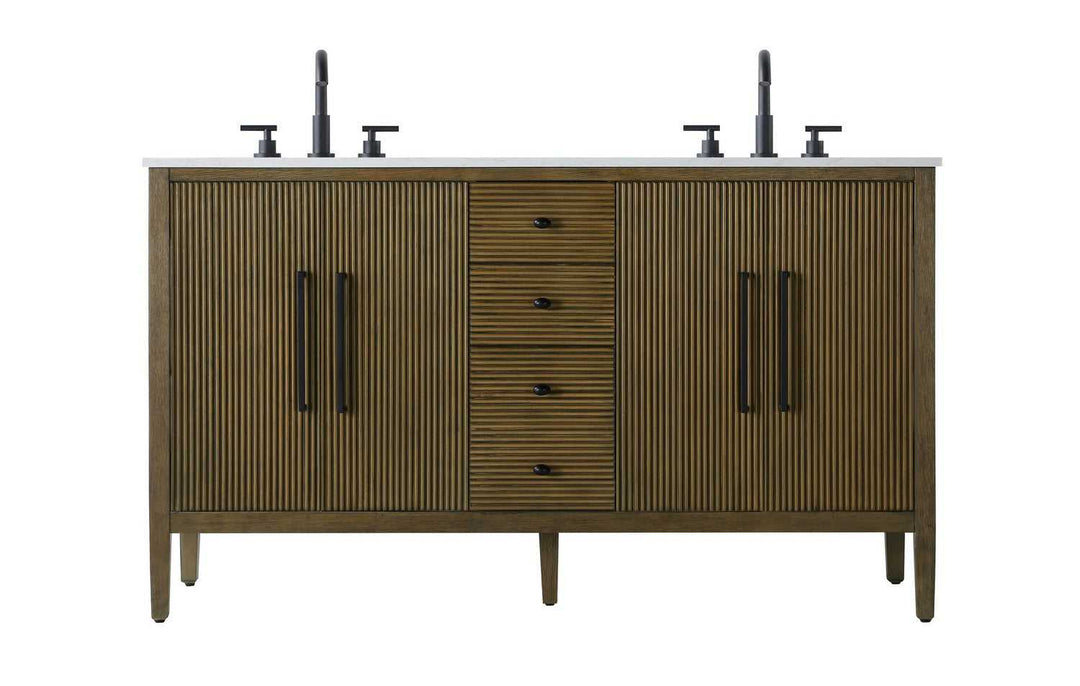 Blakely Bathroom Vanity in Hazel Oak Elegant Lighting
