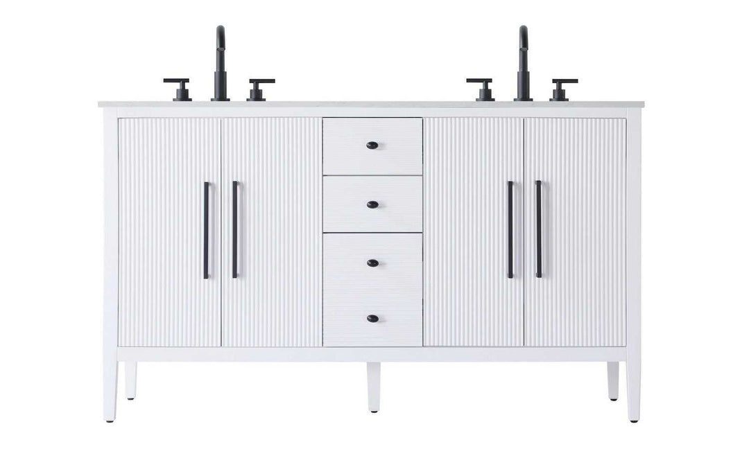 Blakely Bathroom Vanity in White Elegant Lighting
