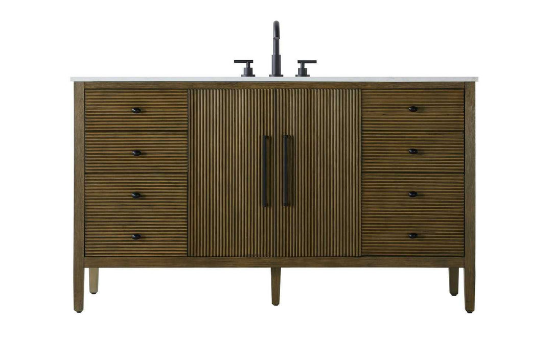 Blakely Bathroom Vanity in Hazel Oak Elegant Lighting