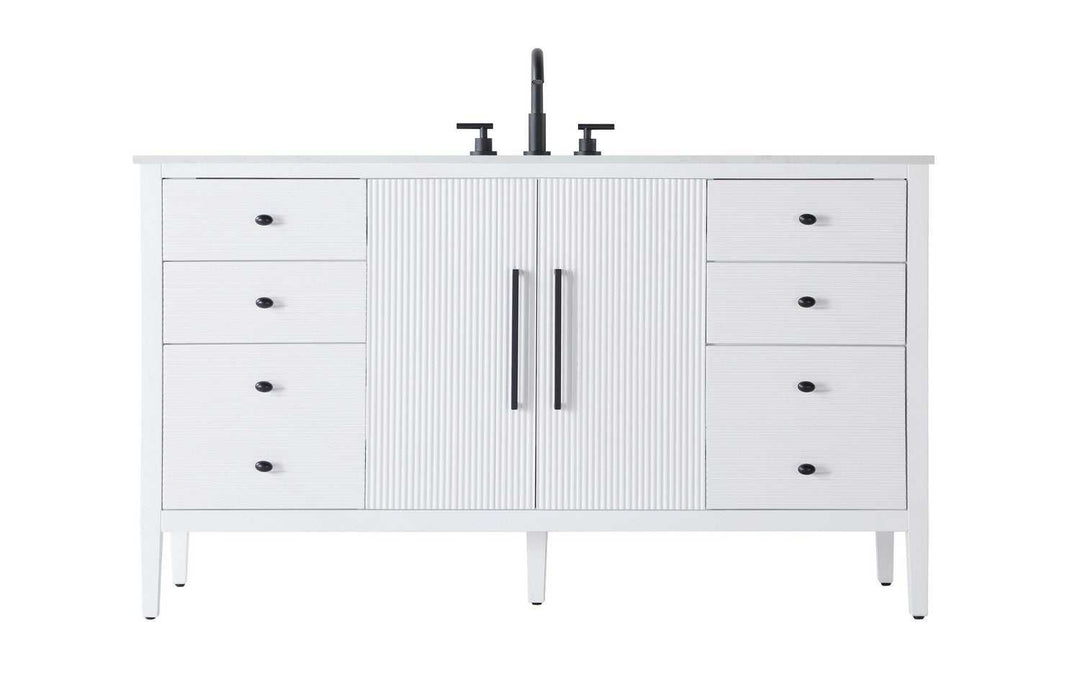 Blakely Bathroom Vanity in White Elegant Lighting