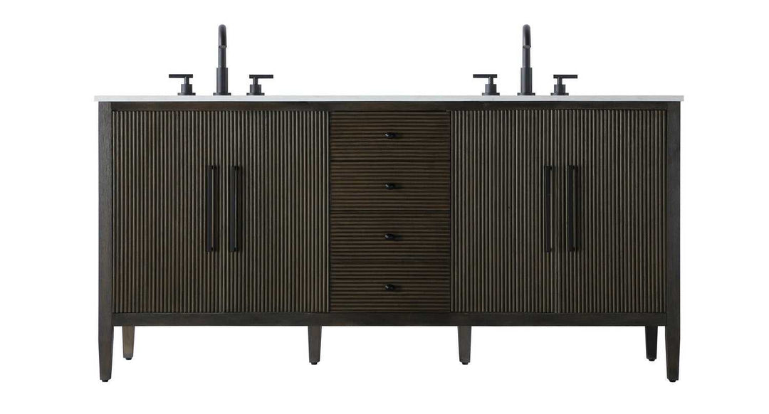 Blakely Bathroom Vanity in Chocolate Oak Elegant Lighting