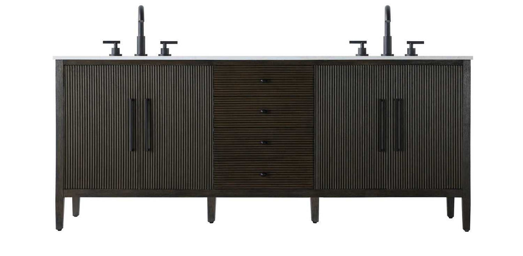Blakely Bathroom Vanity in Chocolate Oak Elegant Lighting
